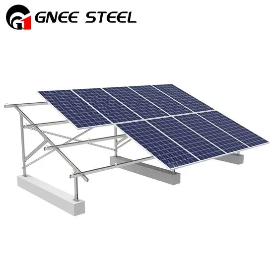 Bigues de suport del sistema de muntatge a terra de rails d'acer galvanitzat